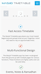 Mobile Screenshot of masjid-timetable.com