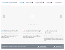 Tablet Screenshot of masjid-timetable.com